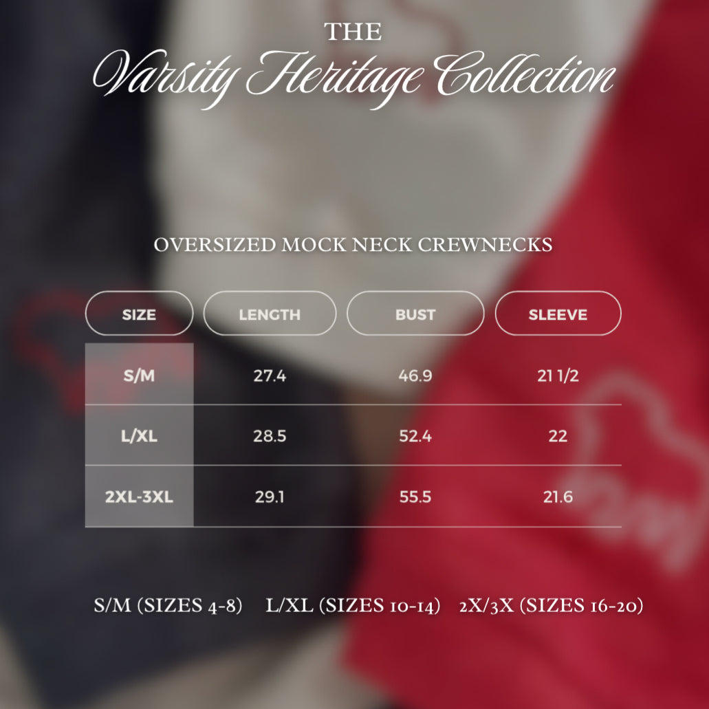 Sic’Em Embroidered Mock-Neck Crewneck