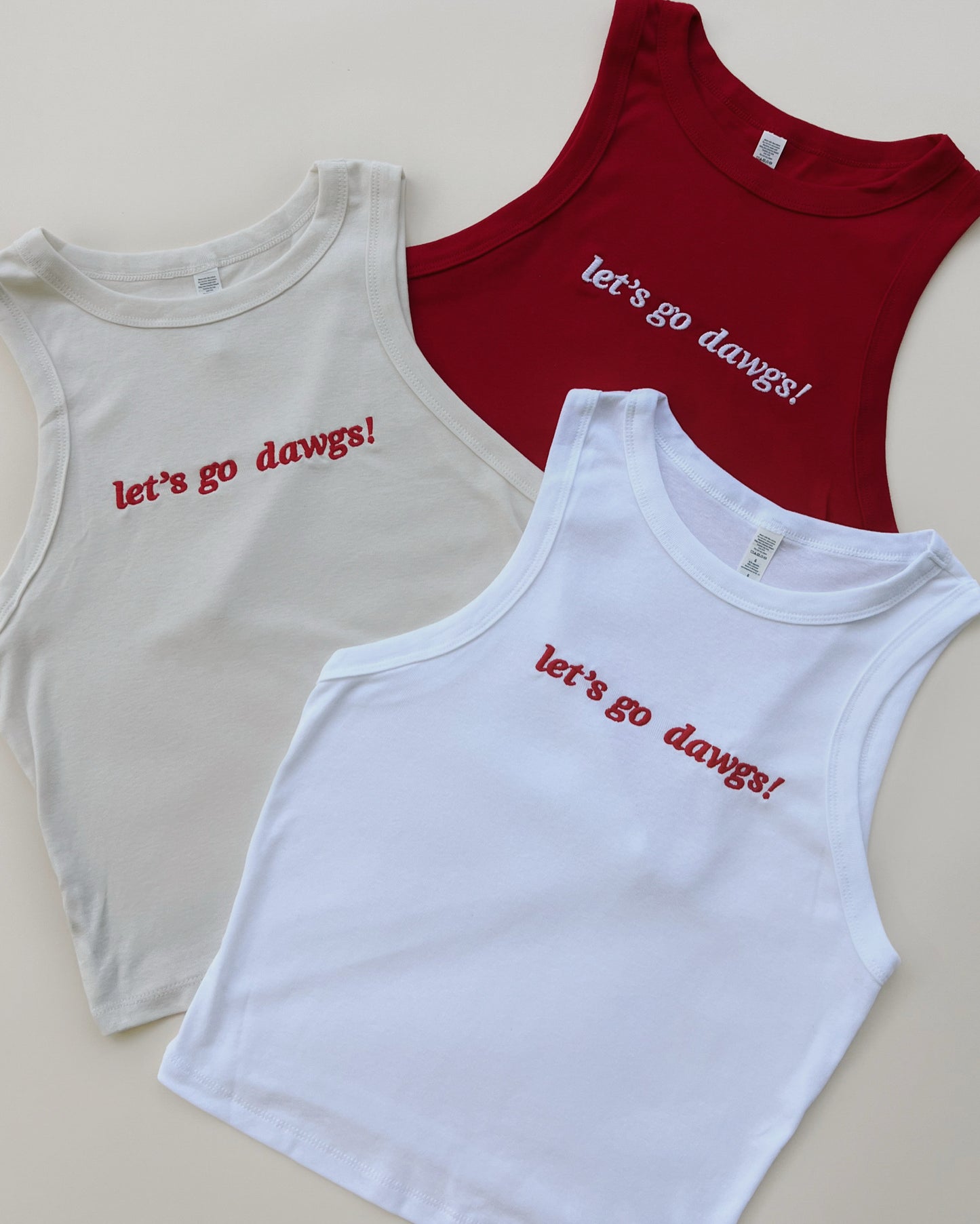 Let’s Go Dawgs Embroidered Tank