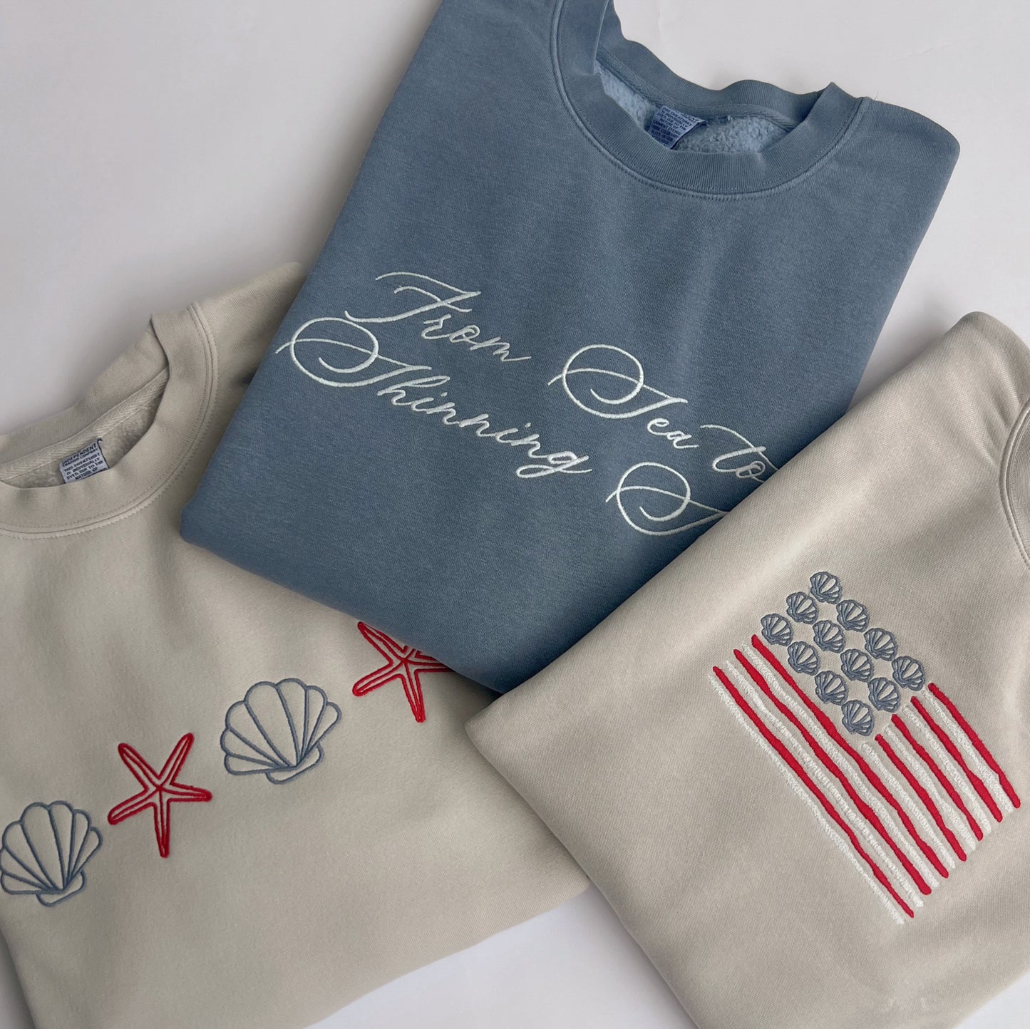 Patriotic Shell Crewneck