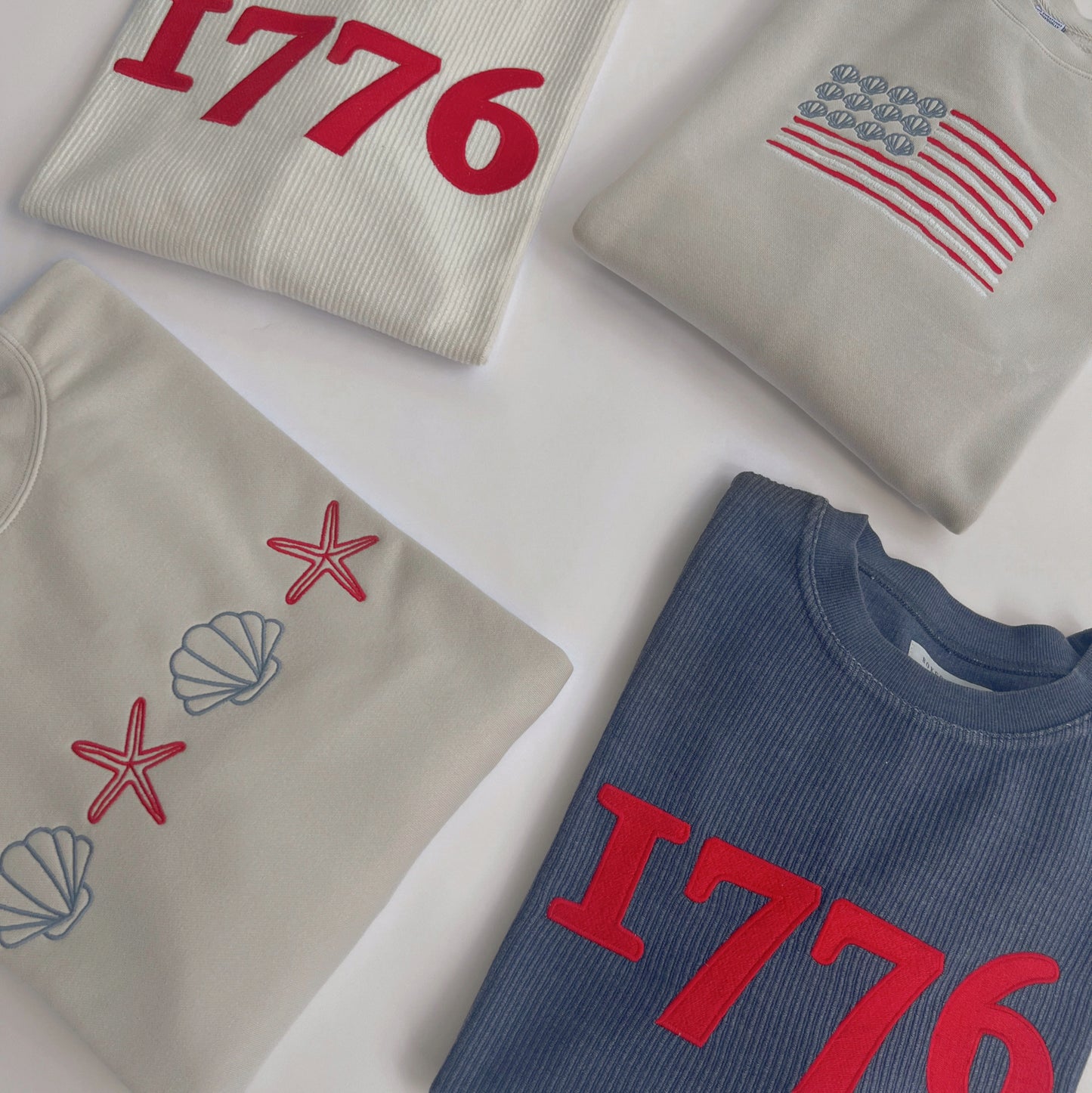 Patriotic Shell Crewneck