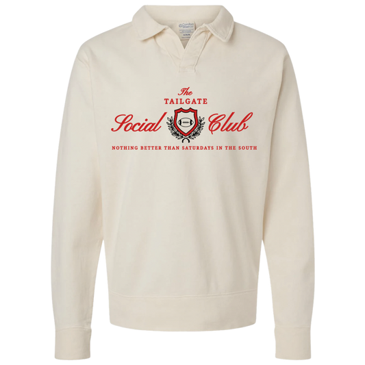 Tailgate Social Club Embroidered Collar Crewneck