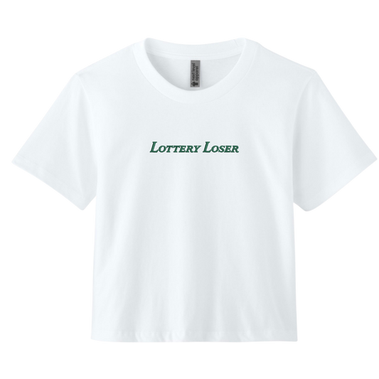 Lottery Loser Cropped Boxy Tee