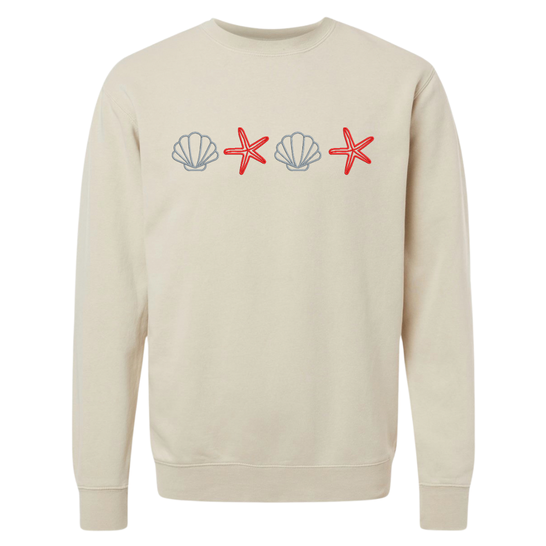 Patriotic Shell Crewneck