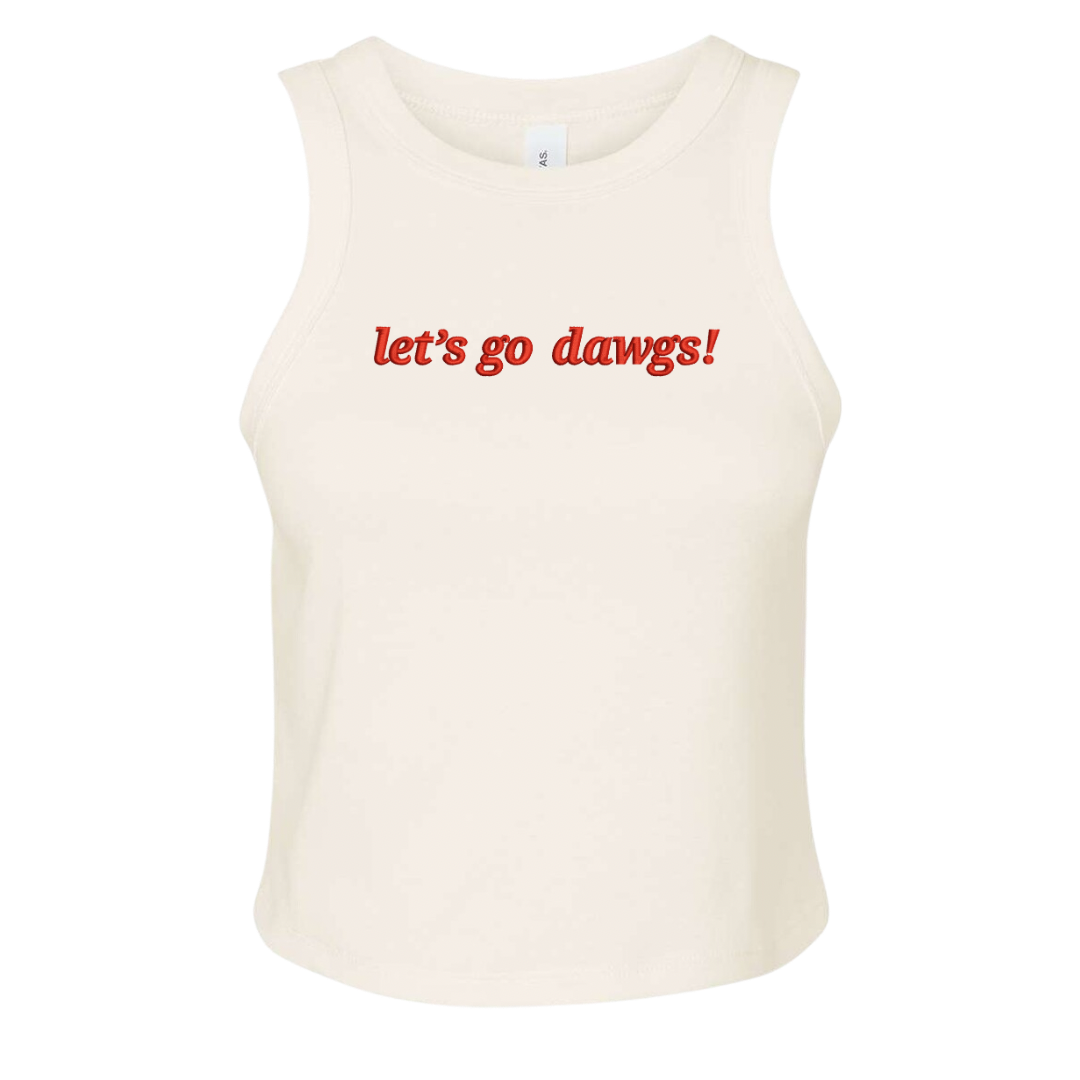 Let’s Go Dawgs Embroidered Tank