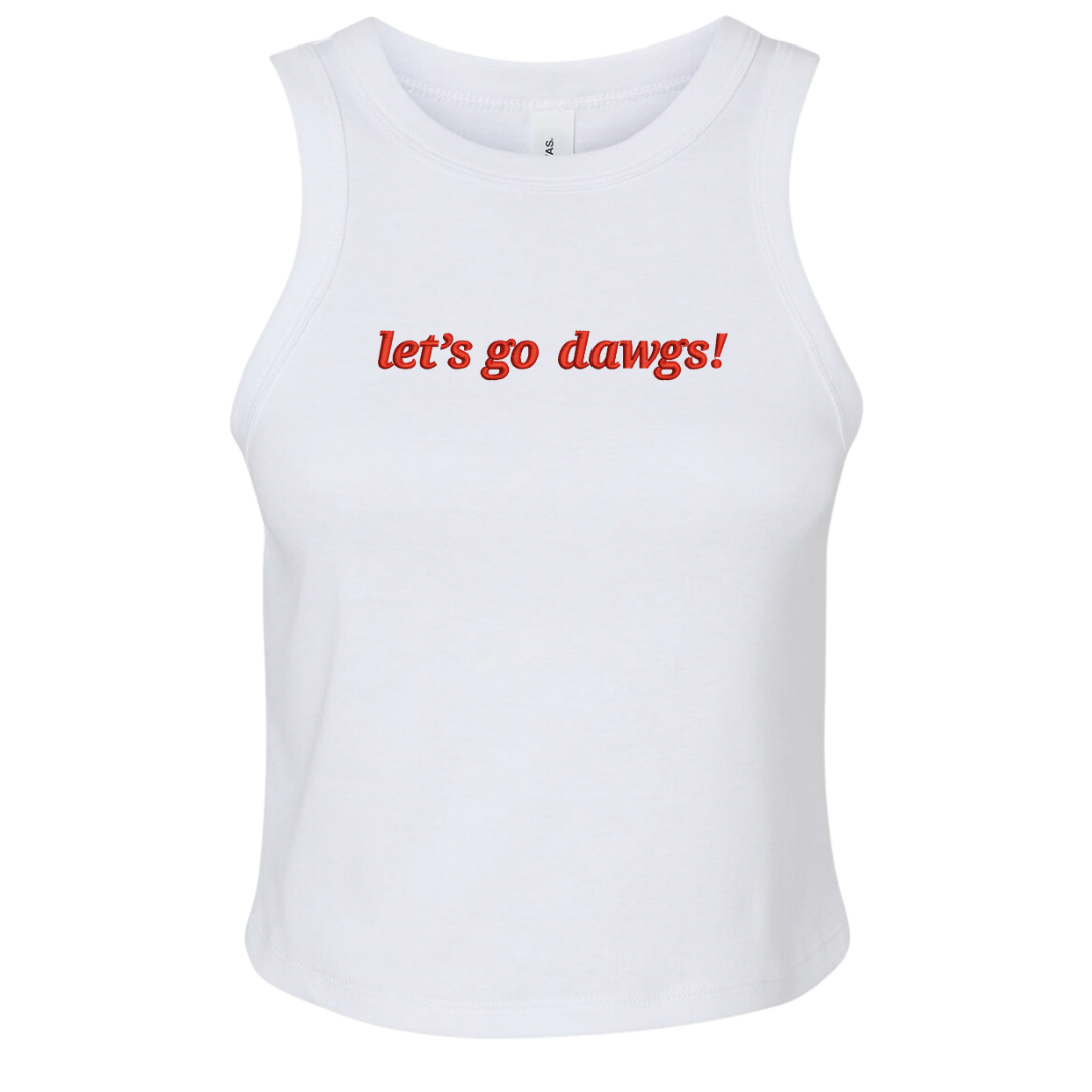 Let’s Go Dawgs Embroidered Tank