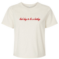 Bad day to be a hotdog Boxy Cropped Tee