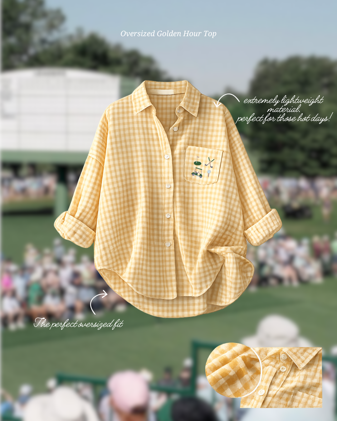 Golden Hour Gingham Top