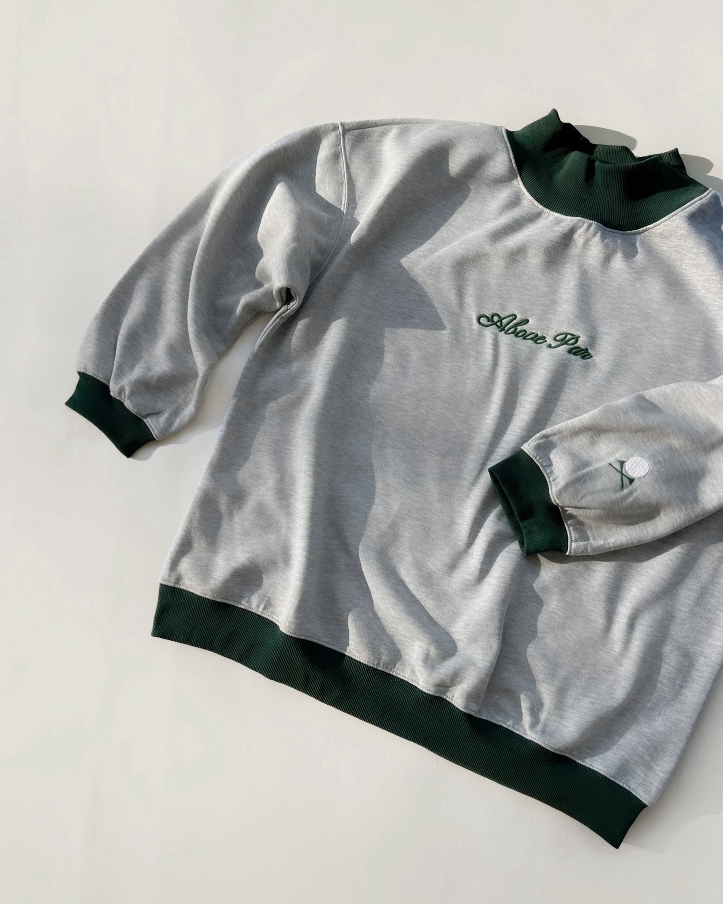 Above Par Mock-Neck Crew