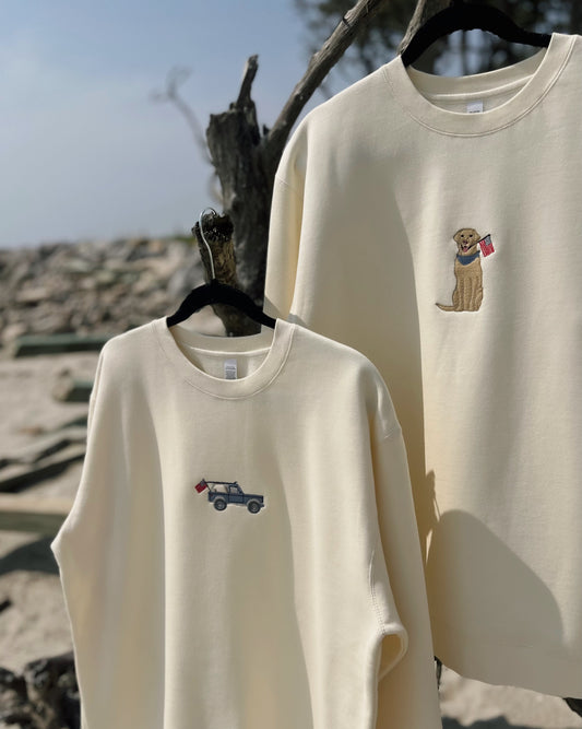 Bronco Embroidered Crewneck