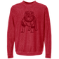 Bulldog Embroidered Corduroy Crewneck