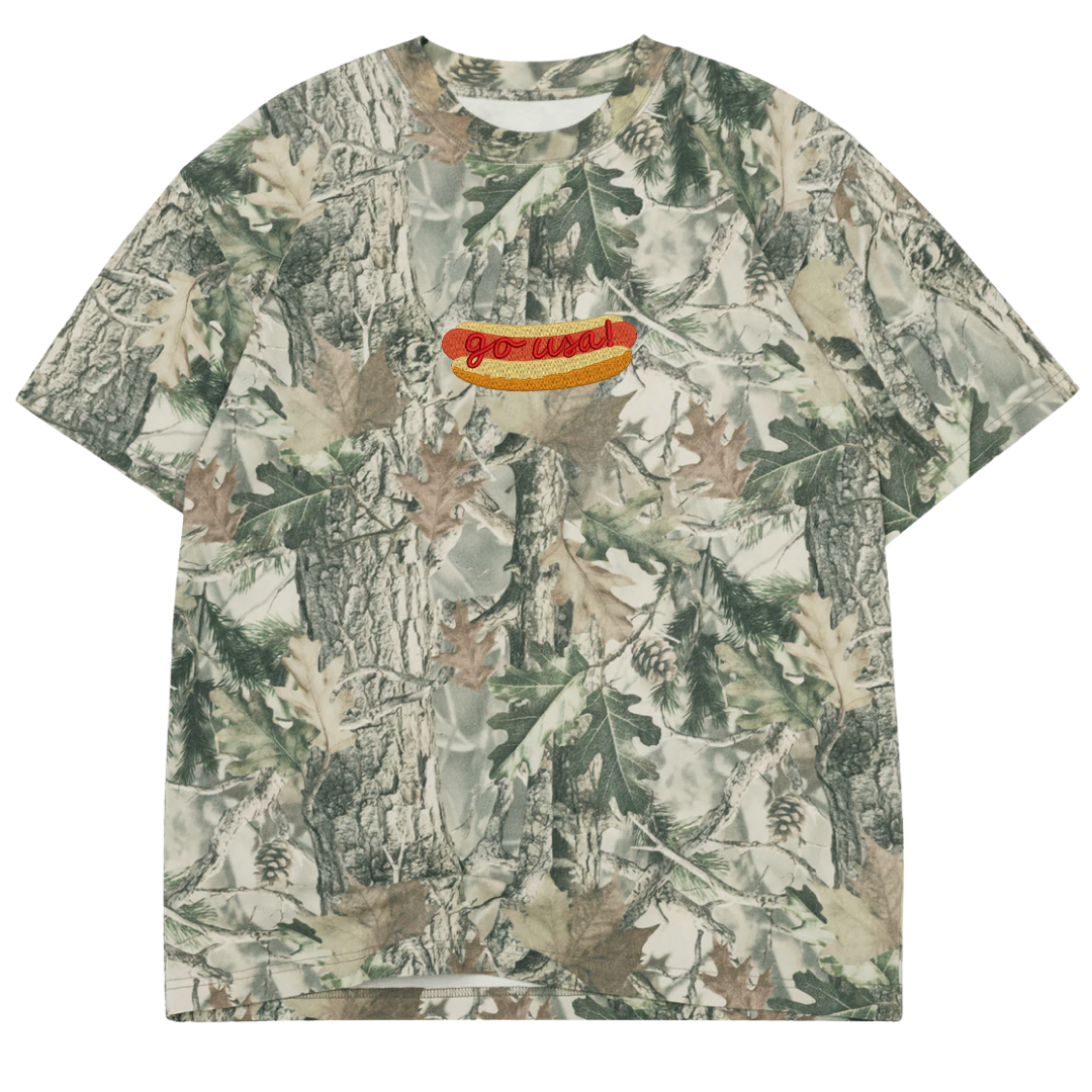 Hotdog Go USA! Camo Tee