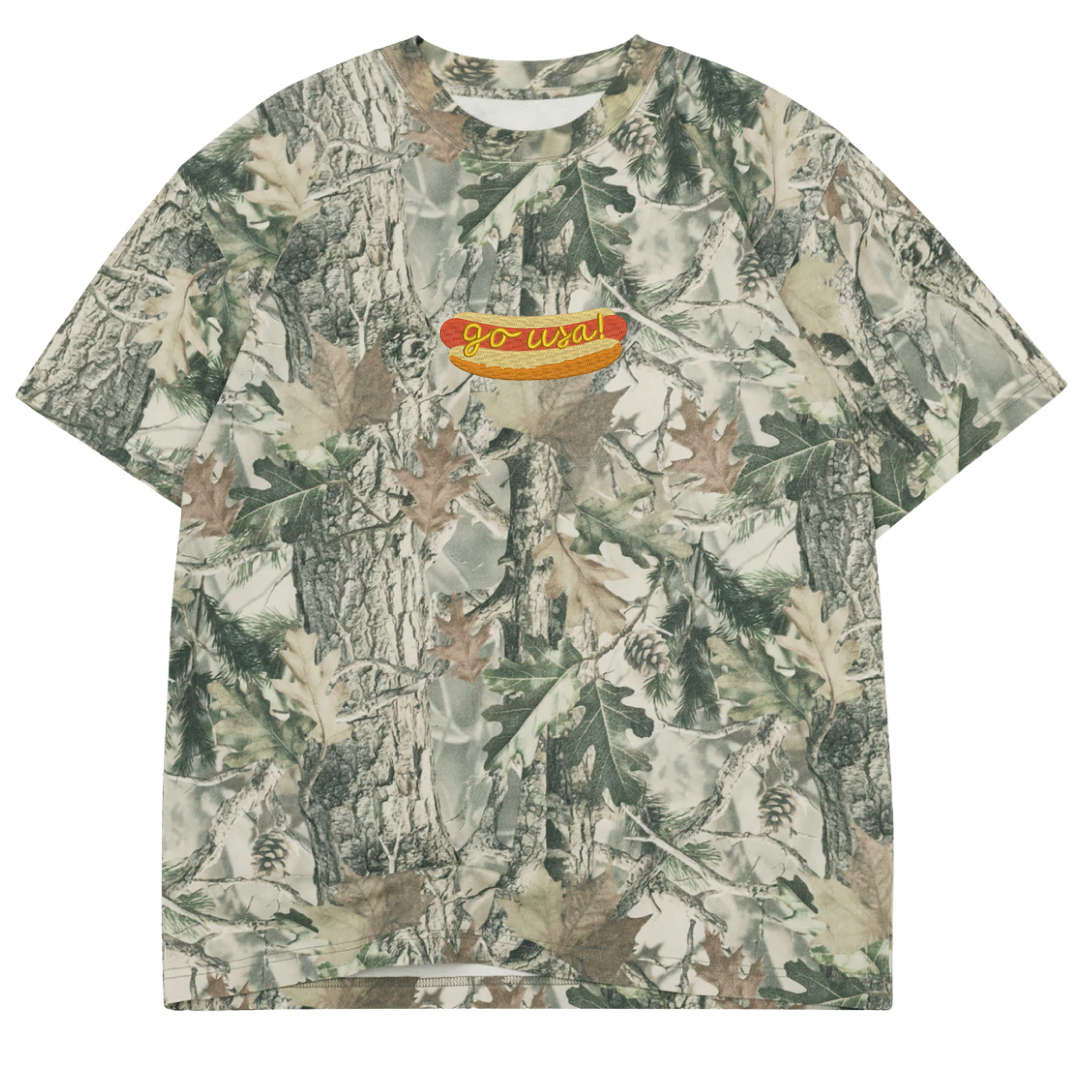 Hotdog Go USA! Camo Tee