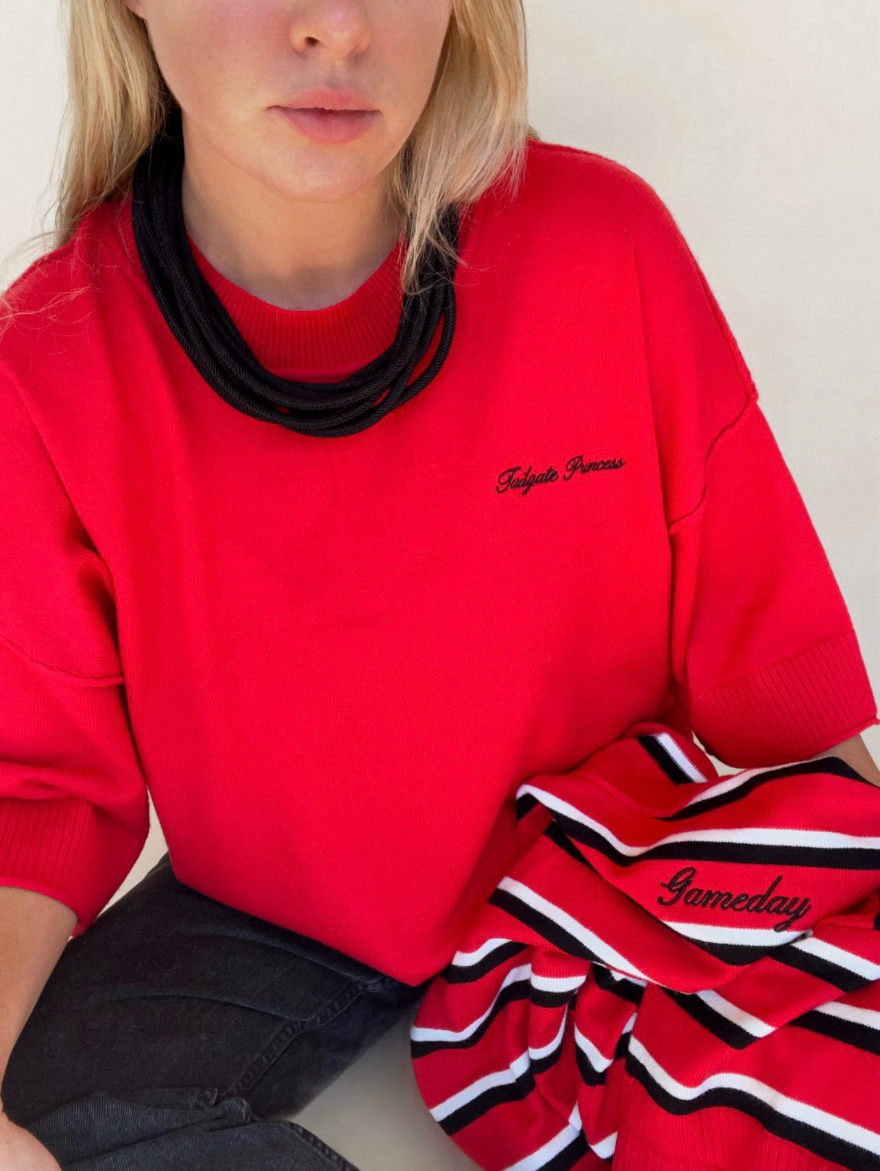 Oversized Tailgate Princess Knit Top