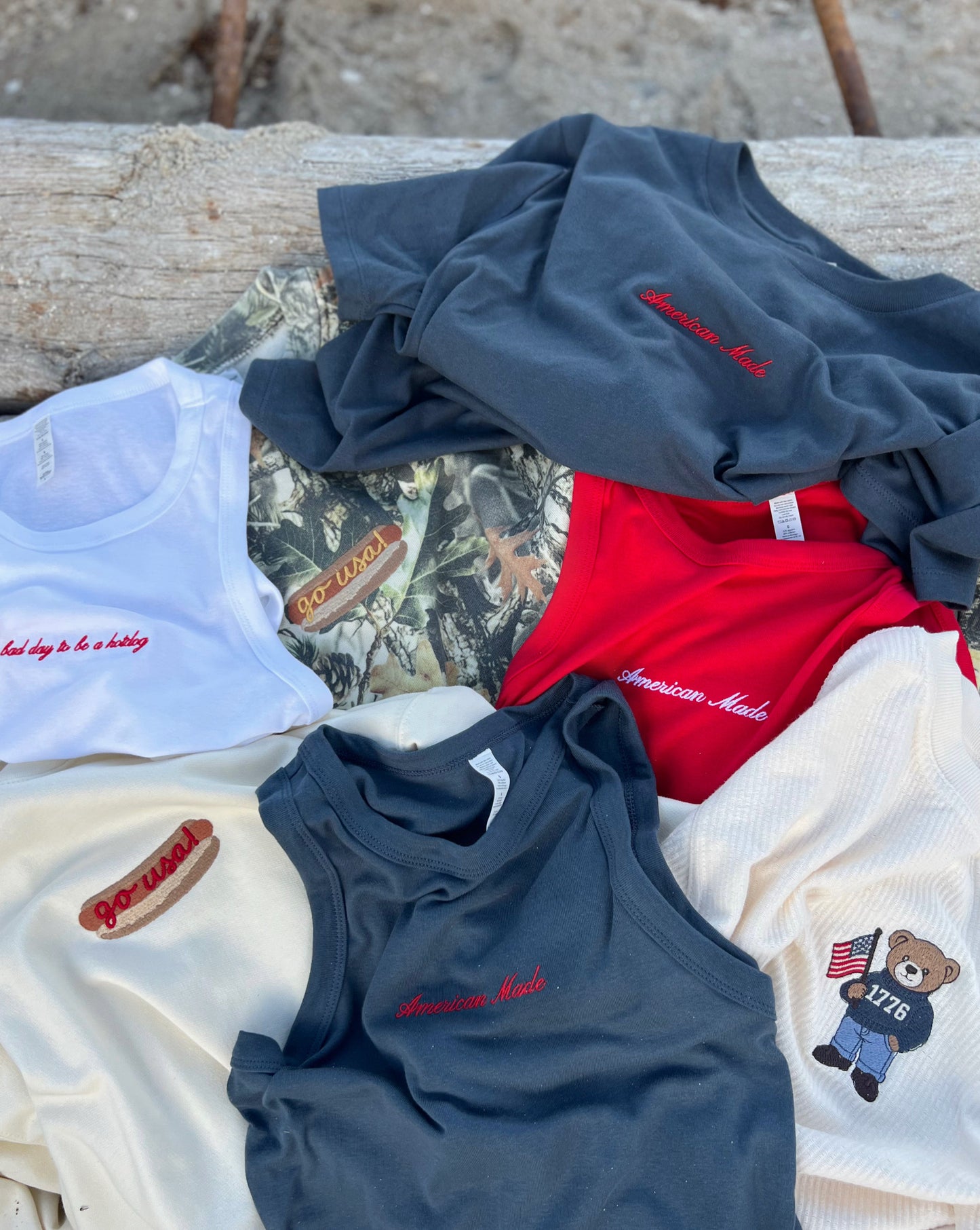 Hotdog Go USA! Camo Tee