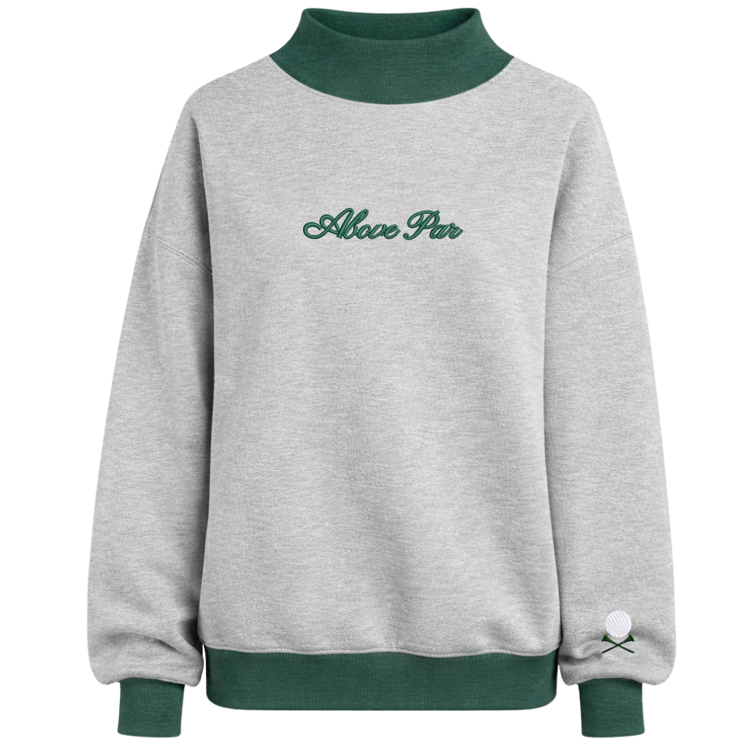 Above Par Mock-Neck Crew