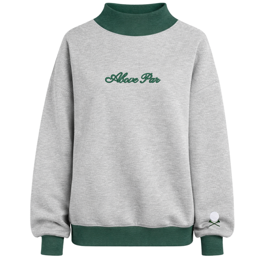 Above Par Mock-Neck Crew