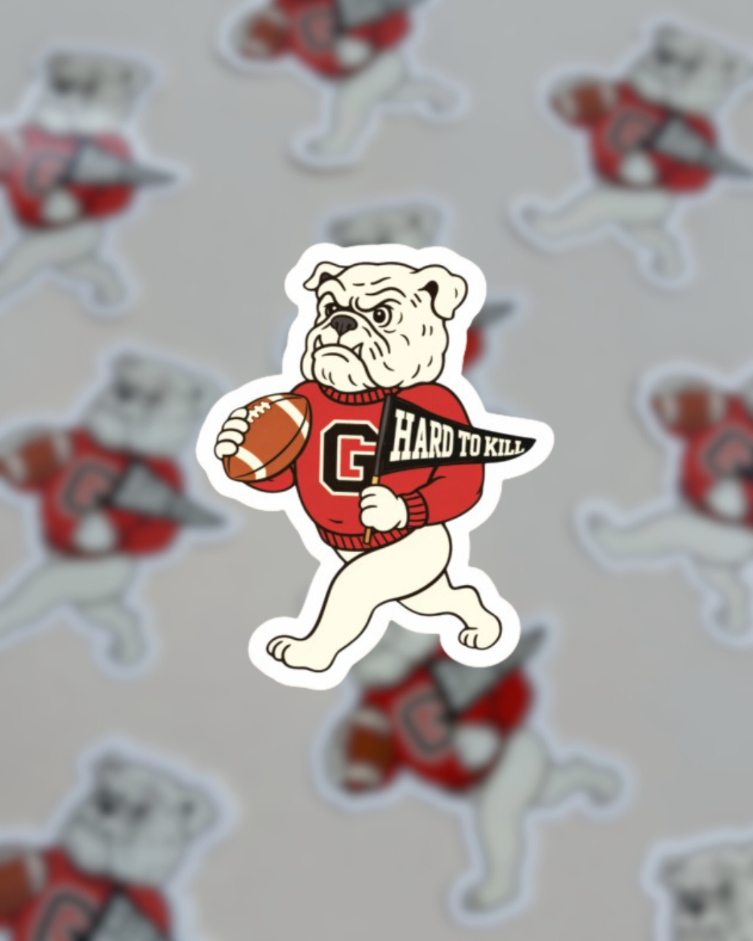 Hard To Kill Bulldog Sticker