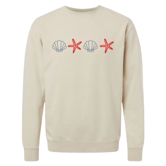 Patriotic Shell Crewneck