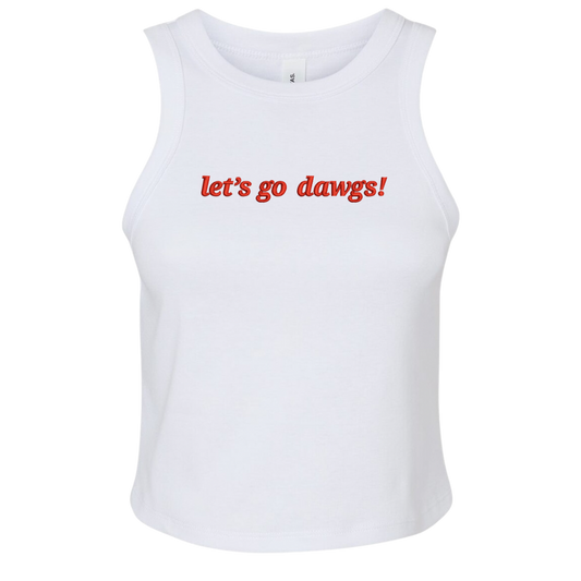 Let’s Go Dawgs Embroidered Tank