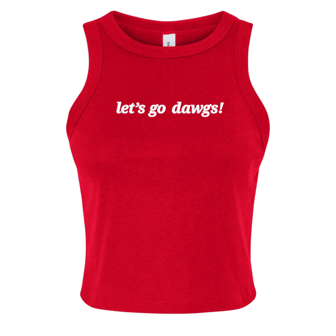 Let’s Go Dawgs Embroidered Tank