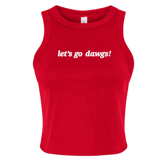 Let’s Go Dawgs Embroidered Tank