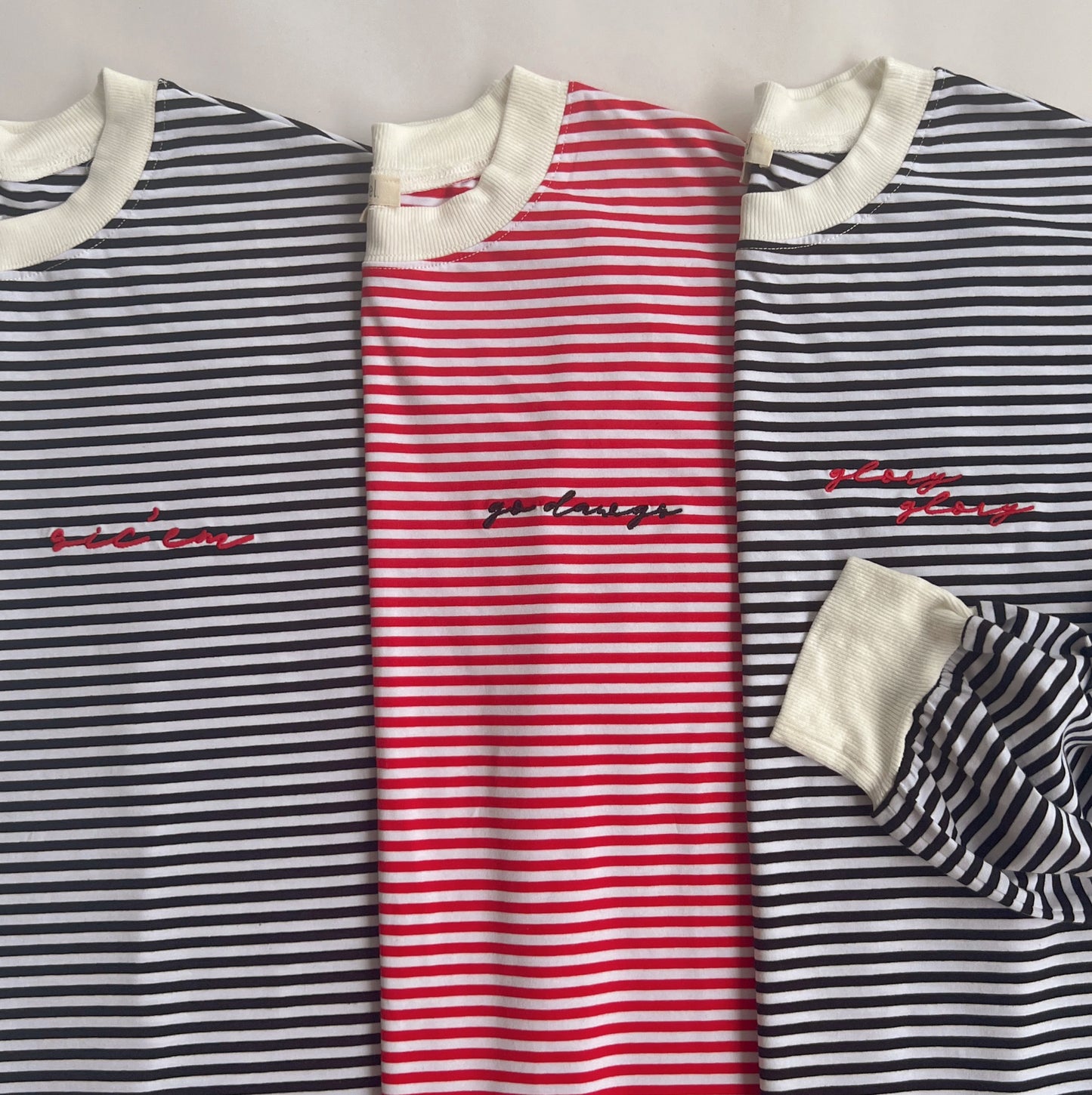 Oversized GameDay Striped Top